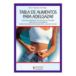 Tabla de alimentos para adelgazar. Disfruta comiendo, sin contar las calorias. Come sano y equilibr