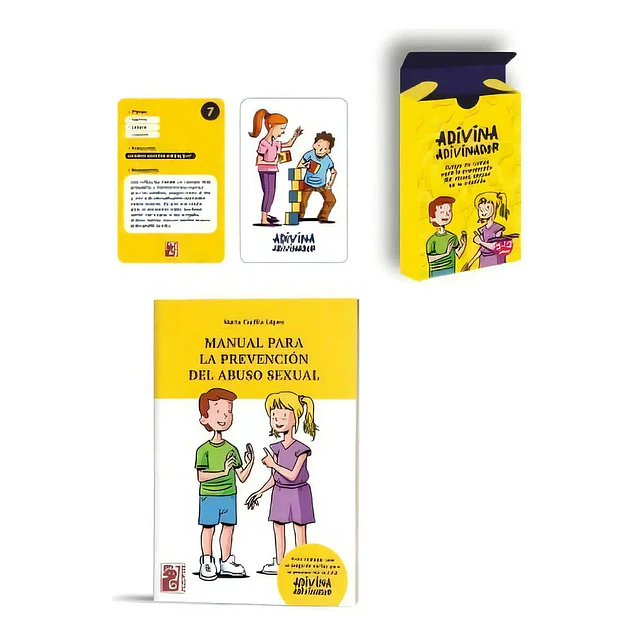 Manual para la prevención del abuso sexual con juego de cartas adivina adivinador