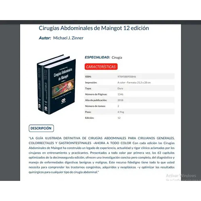 Cirugías Abdominales de Maingot - 2 Tomos