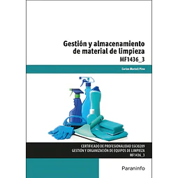 Gestión y almacenamiento de material de limpieza