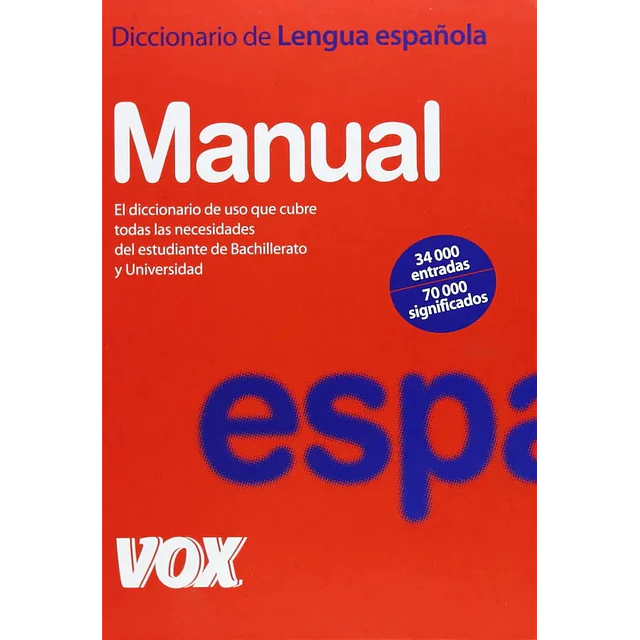 Diccionario de la Lengua Española Manual