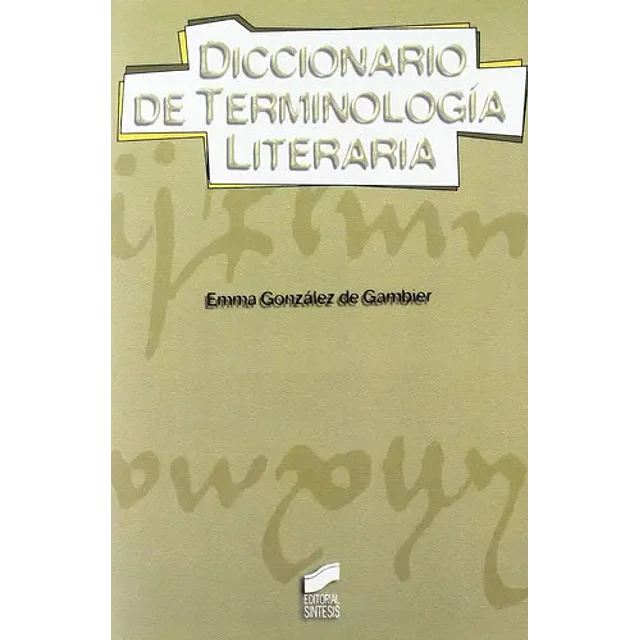 Diccionario de terminología literaria