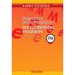 Diagnostico Pedagogico: los contenidos escolares
