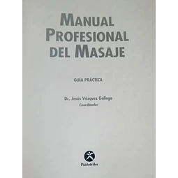 Manual profesional delo masaje. Masaje profesional