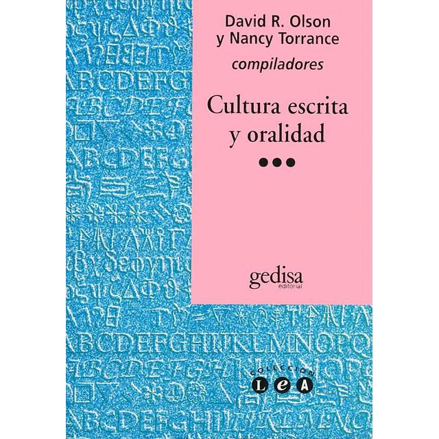 Cultura escrita y oralidad