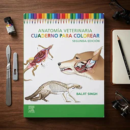 Anatomía veterinaria. Cuaderno para colorear