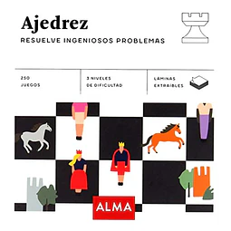 Ajedrez. Resuelve ingeniosos problemas. 250 juegos. 3 niveles de dificultad. Láminas extraibles