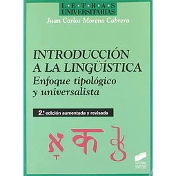 Introducción a la lingüística enfoque tipológico y universalista
