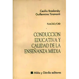 Conduccion educativa y calidad de la enseñanza media