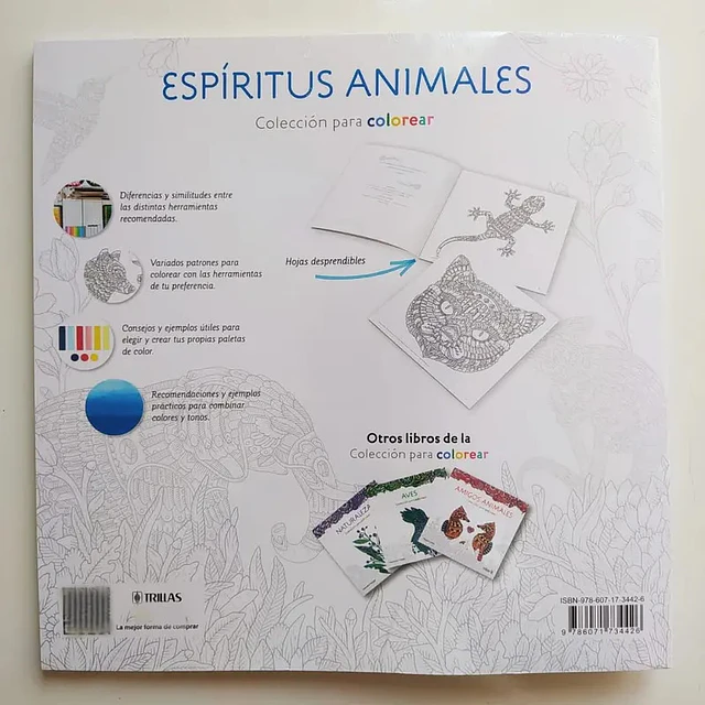 Espiritus Animales. Colección para colorear con lápices de colores