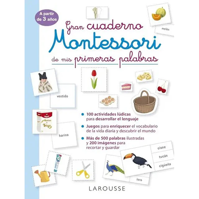 Gran cuaderno Montessori de mis primeras palabras