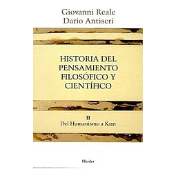 Historia del pensamiento filosófico y científico II