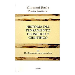 Historia del pensamiento filosófico y científico III