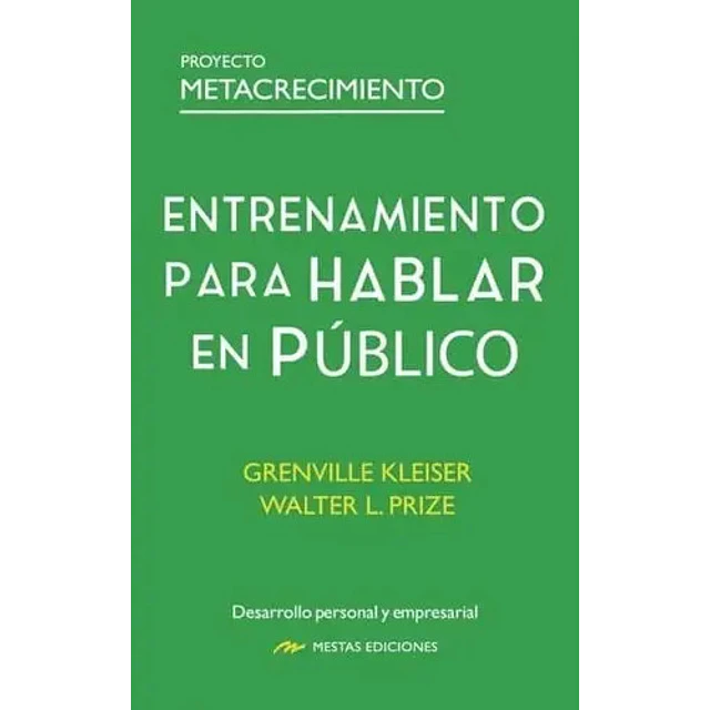 Entrenamiento para hablar en público. Proyecto metacrecimiento