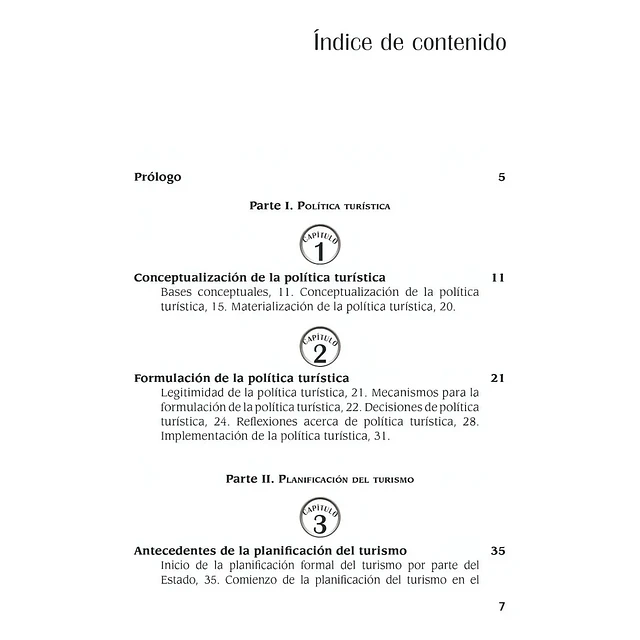 Política Turística y Planificación del Turismo