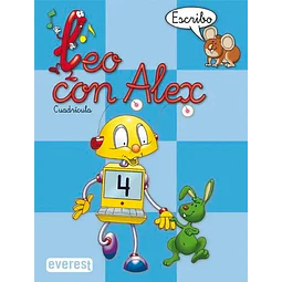 Leo con Alex. Escritura 4. Cuadrícula Educación Infantil