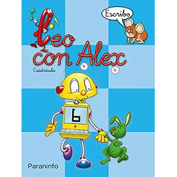 Leo con Alex. Escritura 6. Cuadrícula Educación Infantil