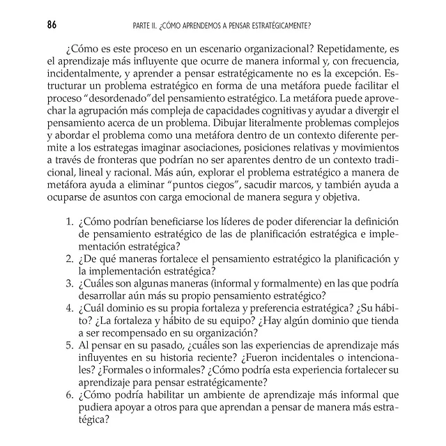 Aprende a Pensar Estratégicamente