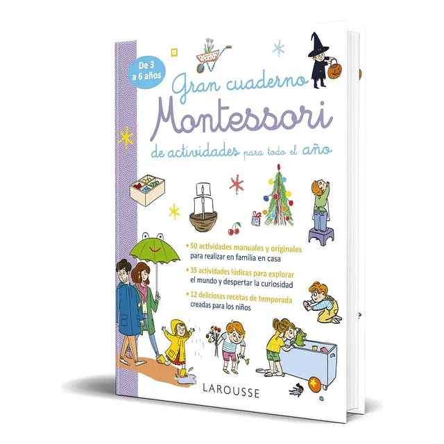 Gran cuaderno Montsssori de actividades para todo el año  De 3 a 6 años
