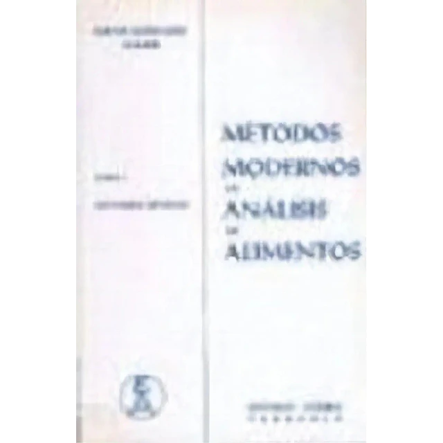 Métodos modernos de análisis de alimentos Tomo III