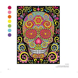 Calaveritas de azúcar. Colección para colorear con lápices de colores