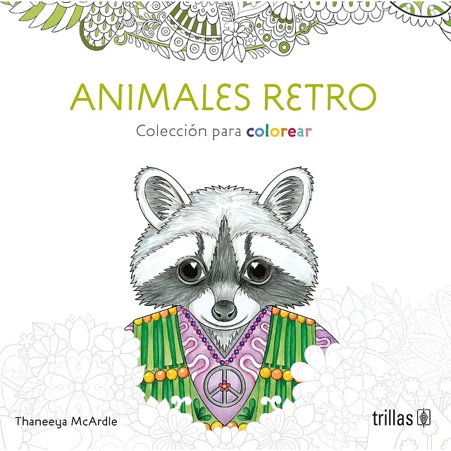 Animales Retro. Colección para colorear con lápices de colores