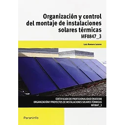 Organización y Control del Montaje de Instalaciones Solares Térmicas