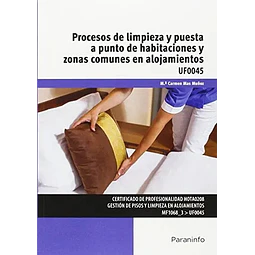 Procesos de limpieza y puesta a punto de habitaciones y zonas comunes en alojamientos