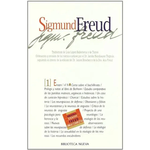 Sigmund Freud Obras Completas Tomo I