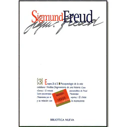 Sigmund Freud Obras Completas Tomo III Traducción Luis López Ballesteros