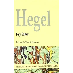 Fe y saber  Hegel