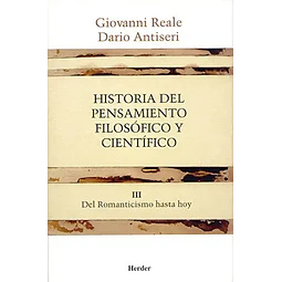 Historia del pensamiento filosófico y científico III