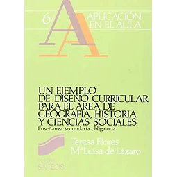 Un ejemplo de diseño curricular para el area de geografia, historia y ciencias sociales, ESO