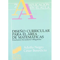Diseño curricular para el area de matematicas : ESO