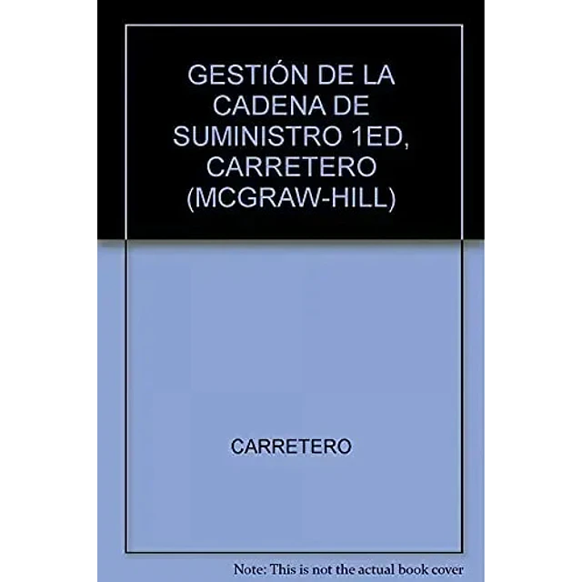 Gestión de la Cadena de Suministros