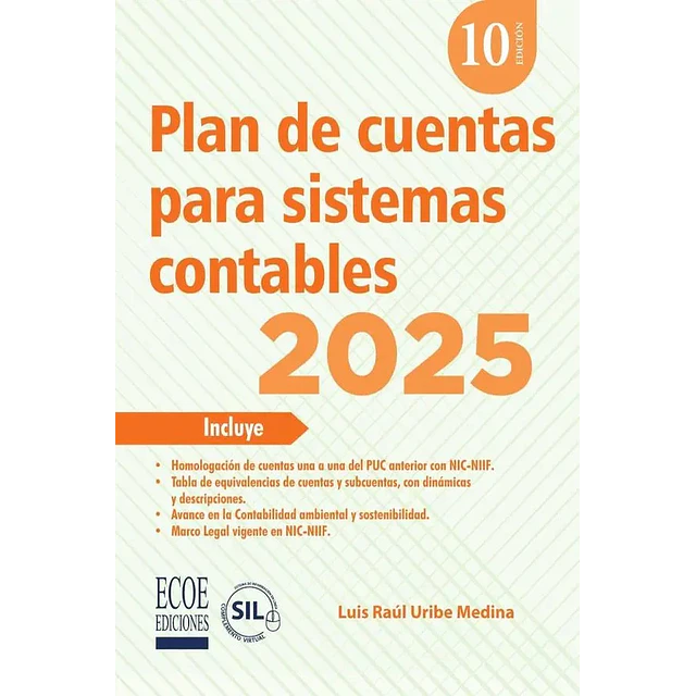 Plan de cuentas para sistemas contables 2025