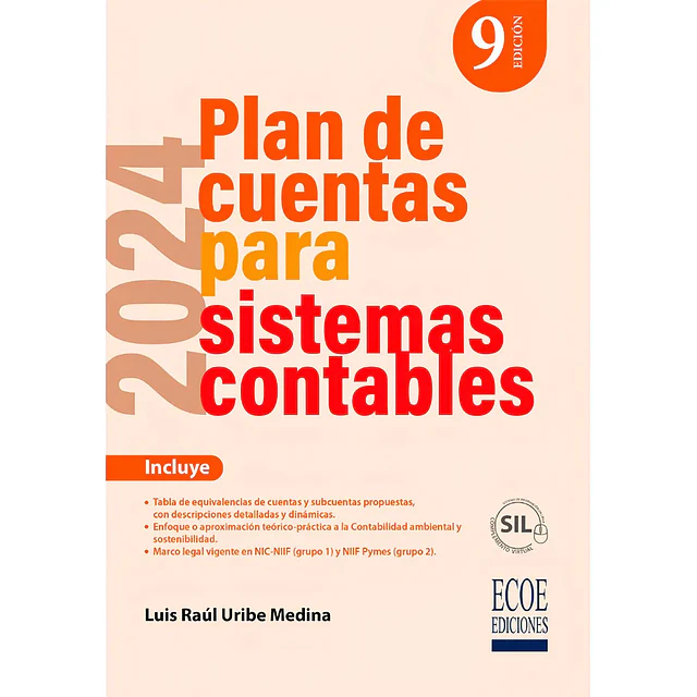 Plan de cuentas para sistemas contables 2024
