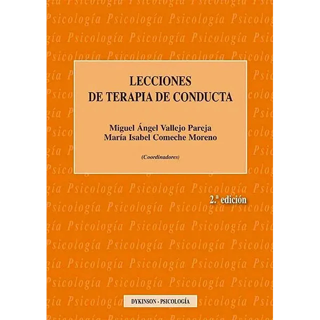 Lecciones de Terapia de Conducta