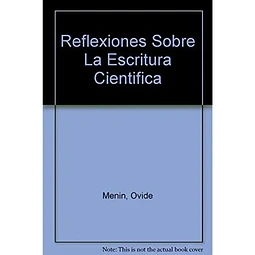 Reflexiones acerca de la escritura cientifica
