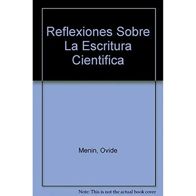 Reflexiones acerca de la escritura cientifica