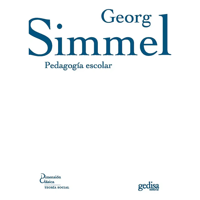 Pedagogia Escolar Simmel