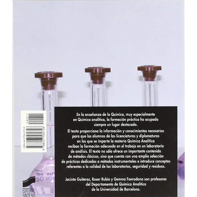 Curso experimental en química analítica