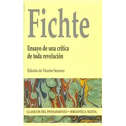 Fichte Ensayo de una critica de toda revelacion