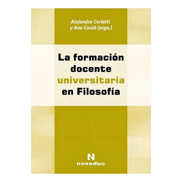 La formación docente universitaria en filosofía