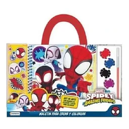 Set de arte con acuarelas, stickeres y hojas para colorear
