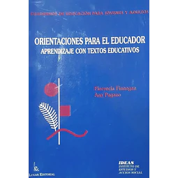 Orientaciones para el educador Aprendizaje con textos educativos