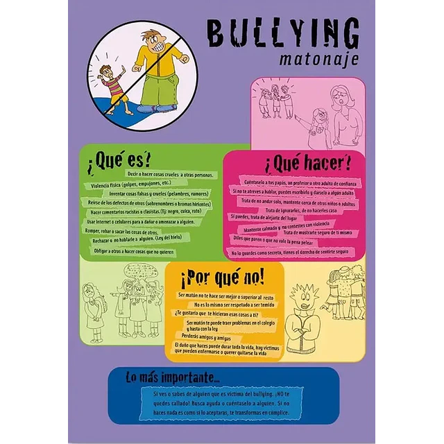 Afiche Bullying Matonaje