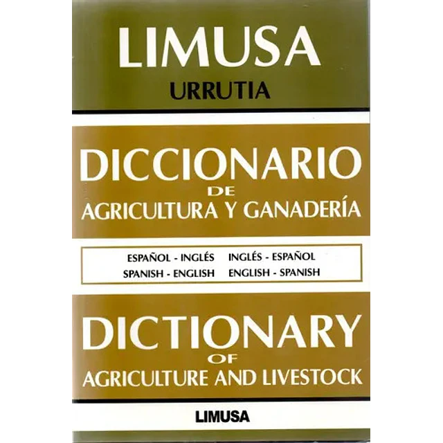 Diccionario de Agricultura y Ganadería Español Inglés Inglés Español