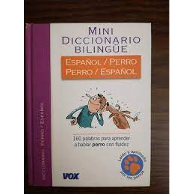 Mini Diccionario Bilingüe Español Perro Perro Español