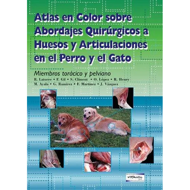Atlas en Color sobre Abordajes Quirúrgicos a Huesos y Articulaciones en el Perro y el Gato